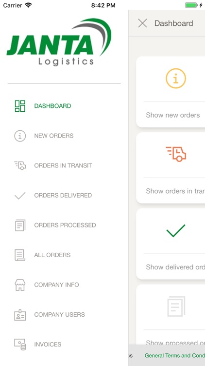 JANTA Freight App