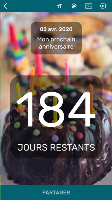 Screenshot #3 pour Compte à Rebours Countdown App