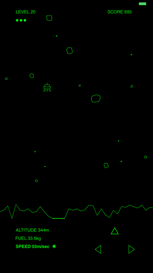 #1. Comet Lander (iOS) Podle: Fernando Morales