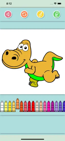 Game screenshot Dino Coloring Pages for Kids hack
