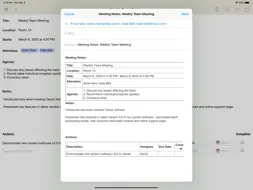 Meeting Notepad screenshot 4