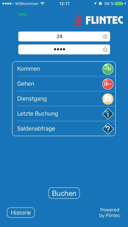 Zeiterfassung Flintec