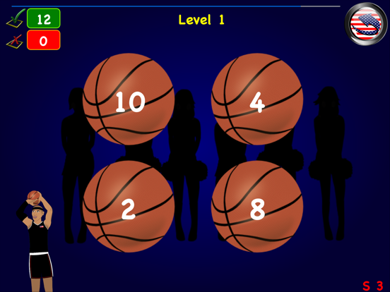 Games Math Basket Learn Lite iPad screenshot 5 - Education app