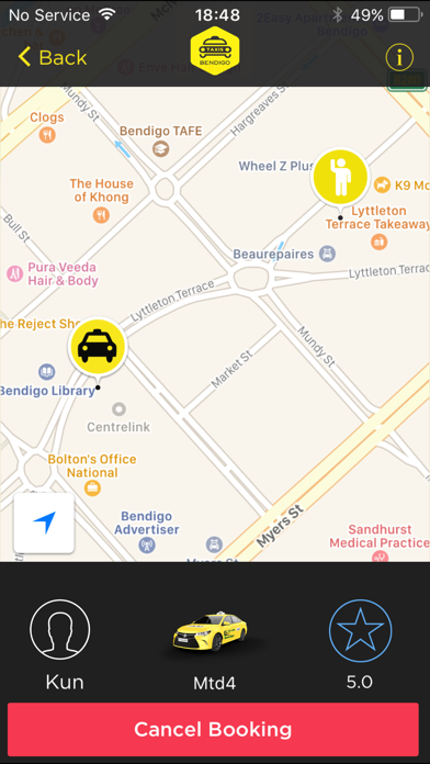 Bendigo Taxis Screenshot