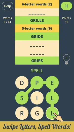 Spell Grid 2 : Jumble Letters screenshot 1