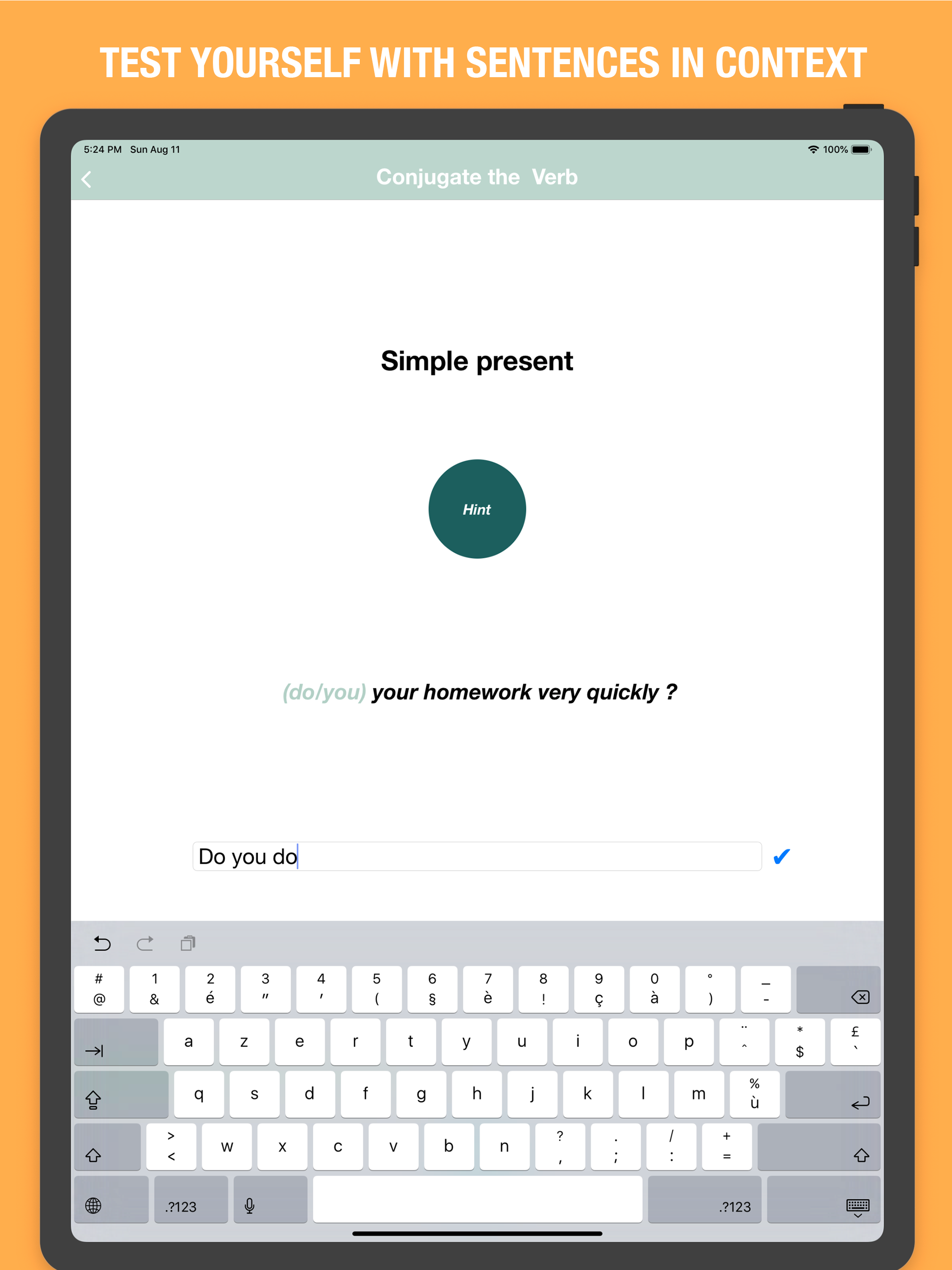 English Verbs Quiz screenshot 11