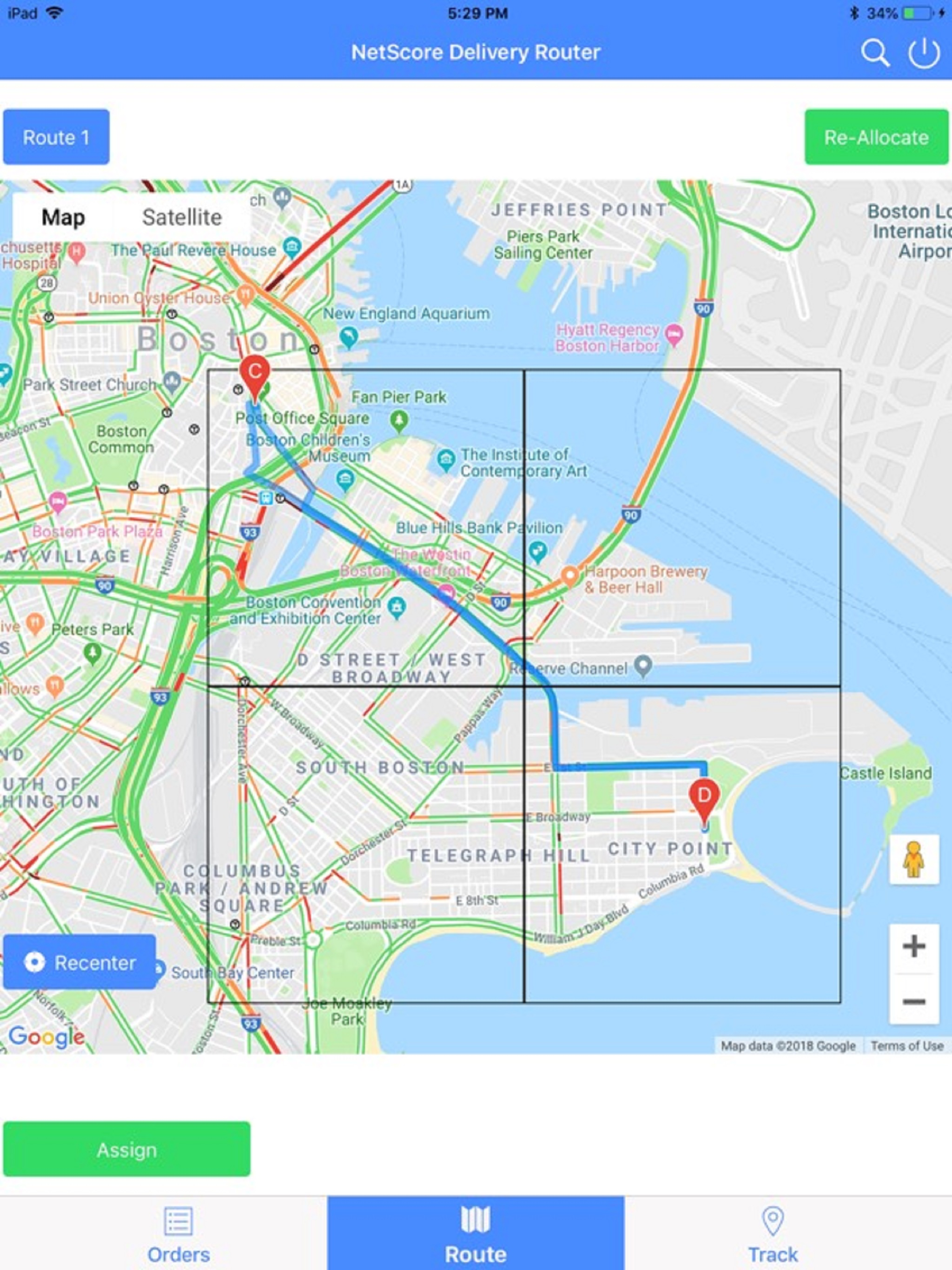 NetScore Delivery Routing