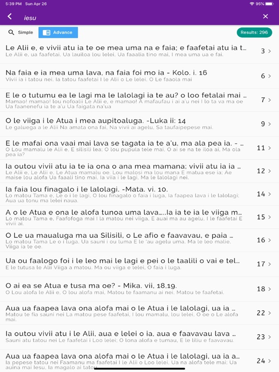 Samoan Hymn iPad screenshot 9 - Music app