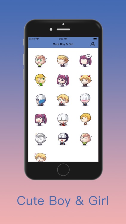 Cute Boy & Girl Stickers