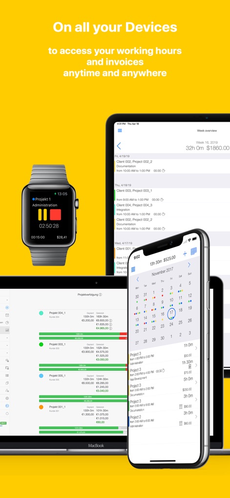 TimeTrack for Freelancers - Business App | MWM