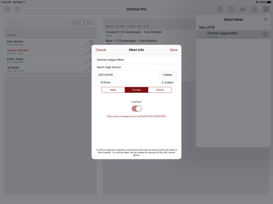 DiveTrax Pro iPad screenshot 4 - Sports app