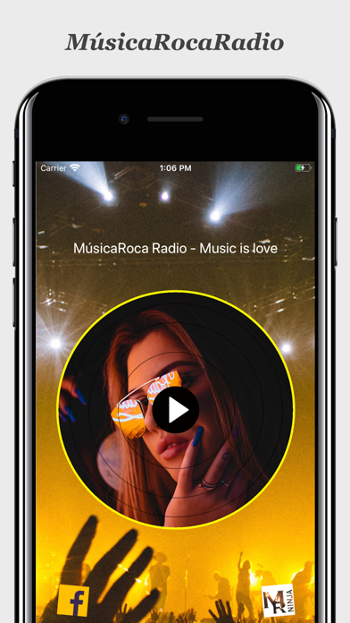 MúsicaRocaRadio app screenshot