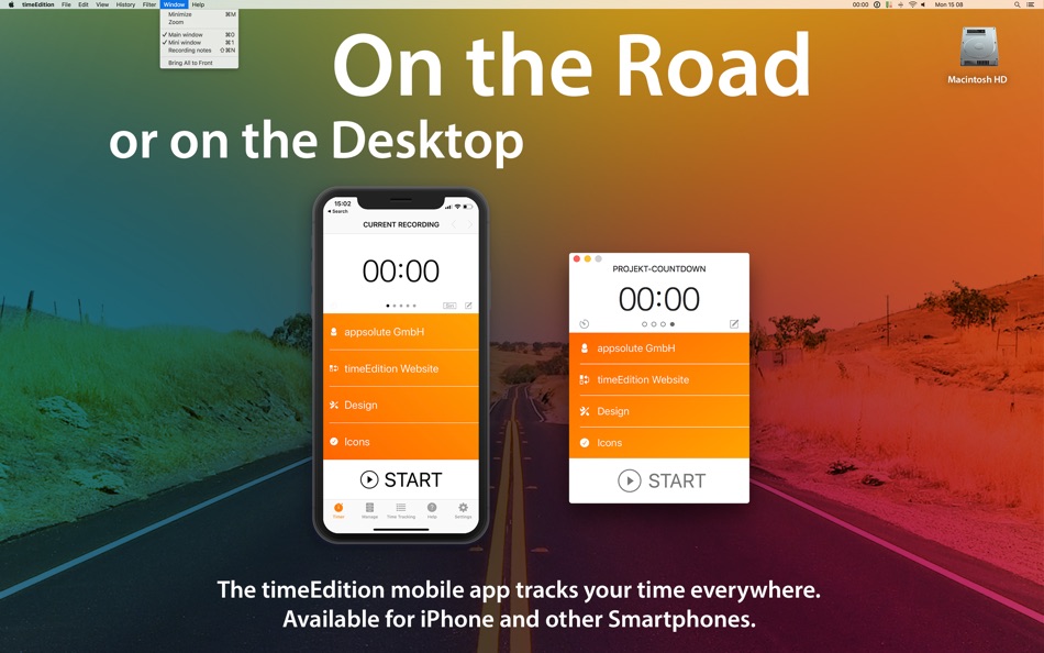 #2. timeEdition - Time Tracking (macOS) 来自: MAMP GmbH