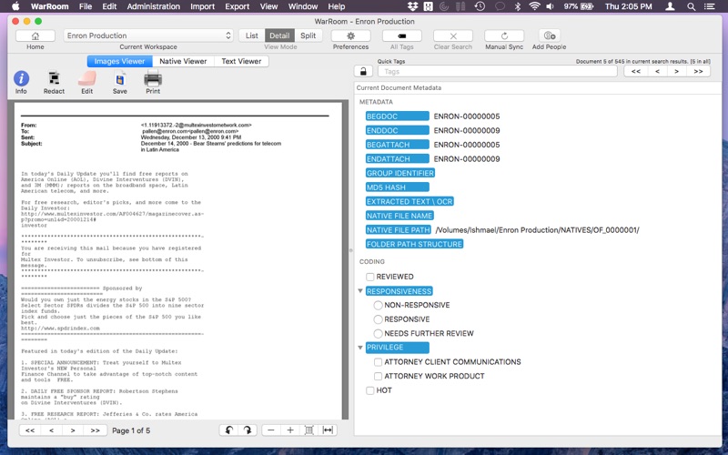 WarRoom screenshot