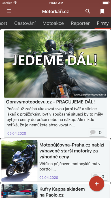 Motorkari.cz Screenshot