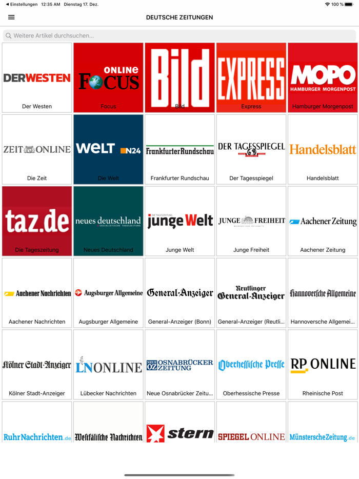 Deutsche Zeitungen - Nachricht