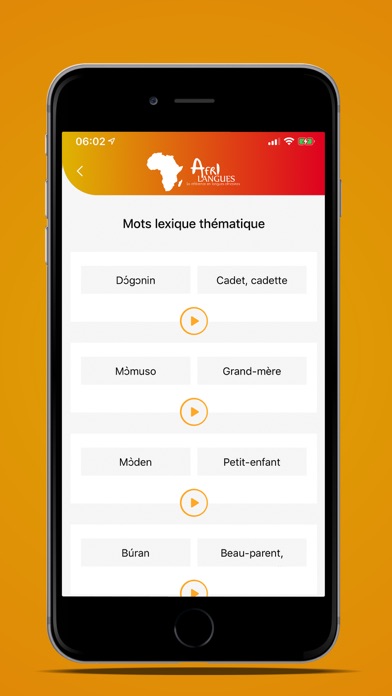 Afrilangues officiel Screenshot