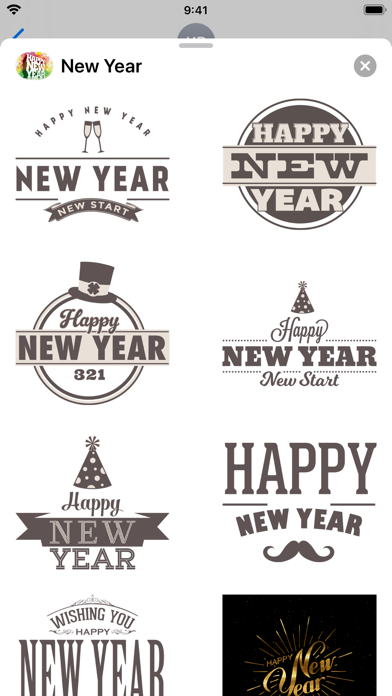 Happy New Year: Stickersのおすすめ画像4