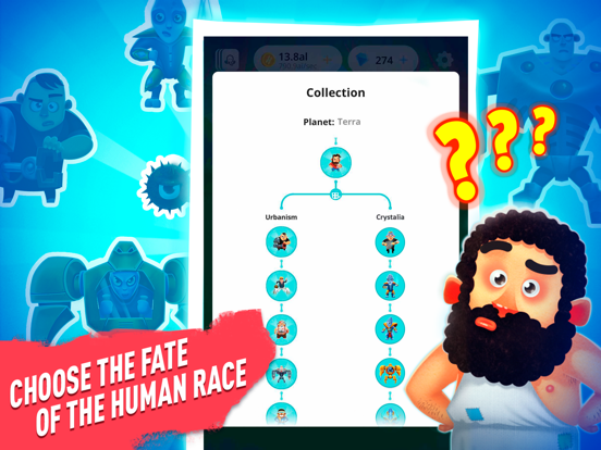 Human Evolution - Idle Clicker iPad app afbeelding 2