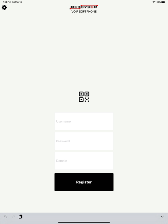 Netcyber VOIP Softphone iPad screenshot 1 - Business app