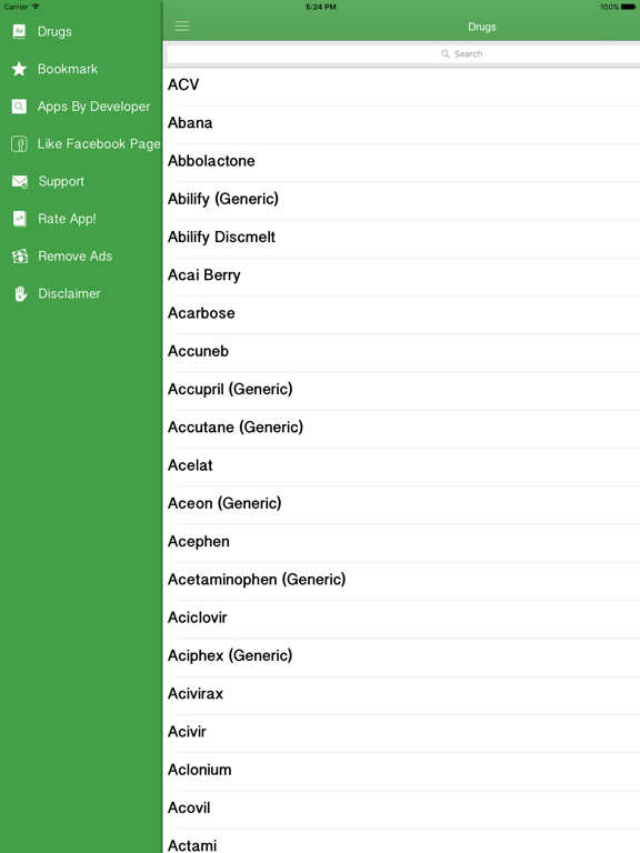 Learn Drug, Medical Dictionary iPad screenshot 5 - Medical app