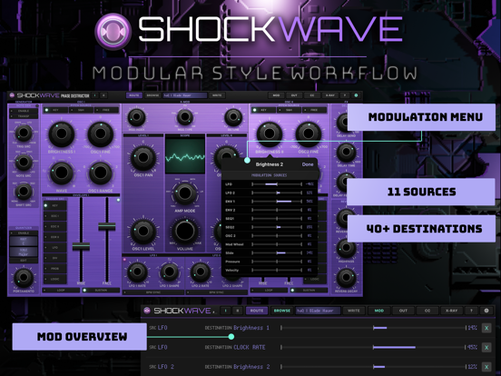 ShockWave - Synth Module iPad app afbeelding 4