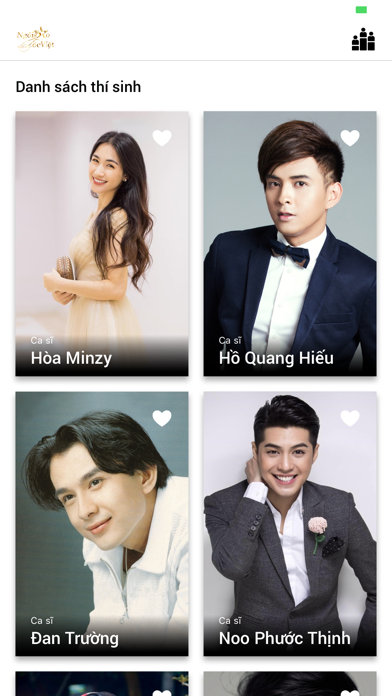 Screenshot #1 pour App Star - Bình chọn Ngôi Sao