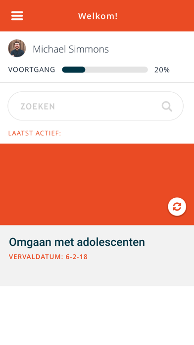 GGZ Ecademy leeromgeving Screenshot