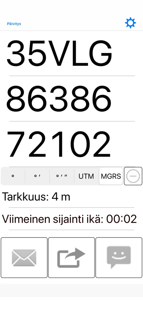 Jaa GPS-koordinaatit