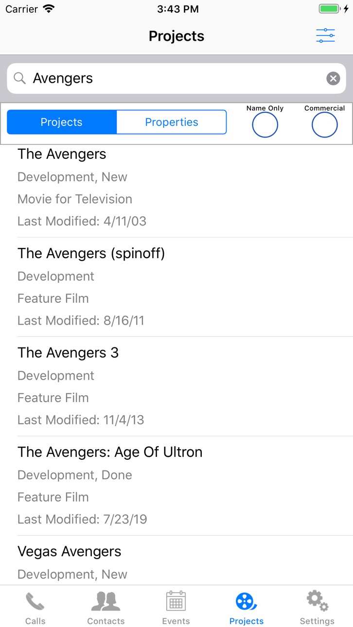iPhone screenshot