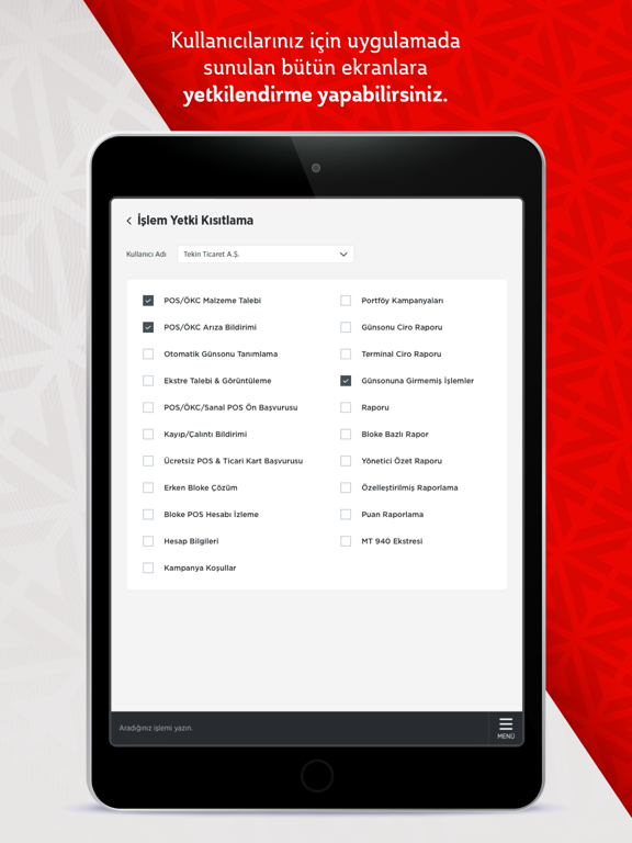 Bankkart Üye İşyerim iPad screenshot