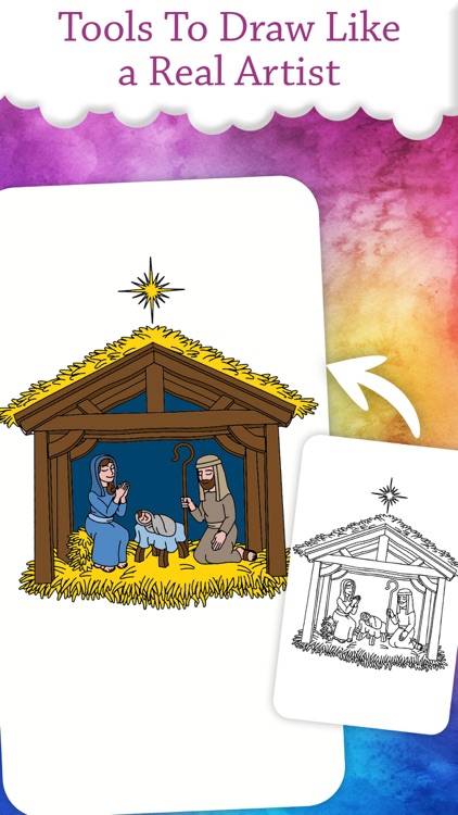 Bible Coloring Book Sparkle screenshot-3