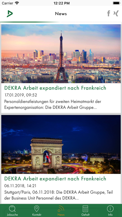 DEKRA Arbeit Screenshot