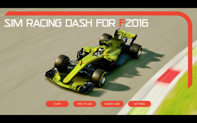 Sim Racing Dash for F2016