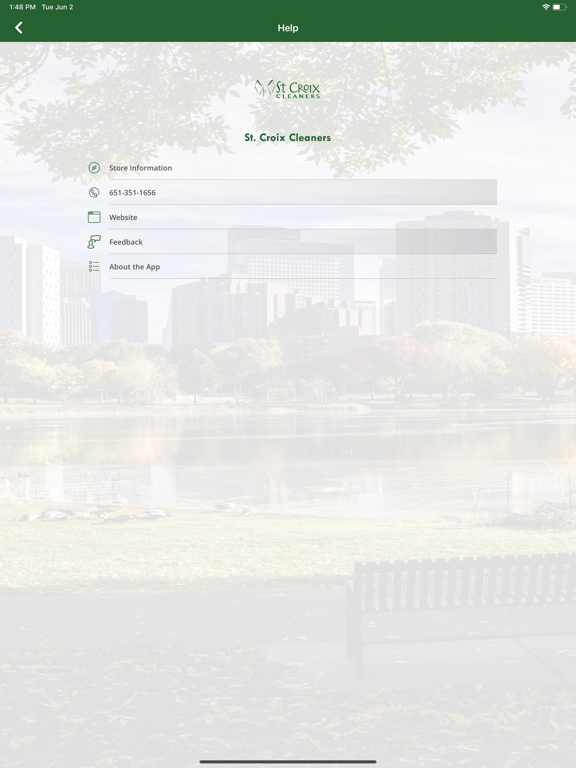 St. Croix Cleaners iPad screenshot 4 - Lifestyle app