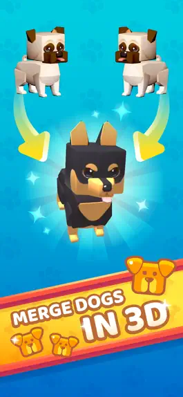 The game Merge Dog 3D: Champion Breeder Game screenshot Merge Dog 3D: Champion Breeder apk