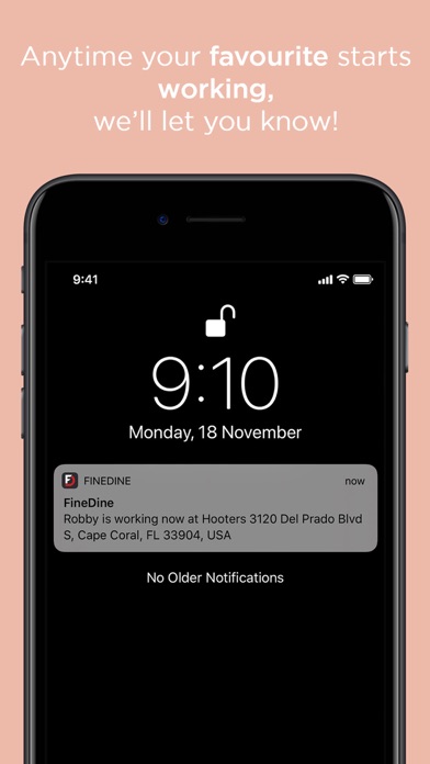 Fine Dine App Screenshot
