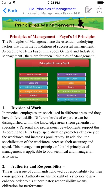 MBA Principles Management