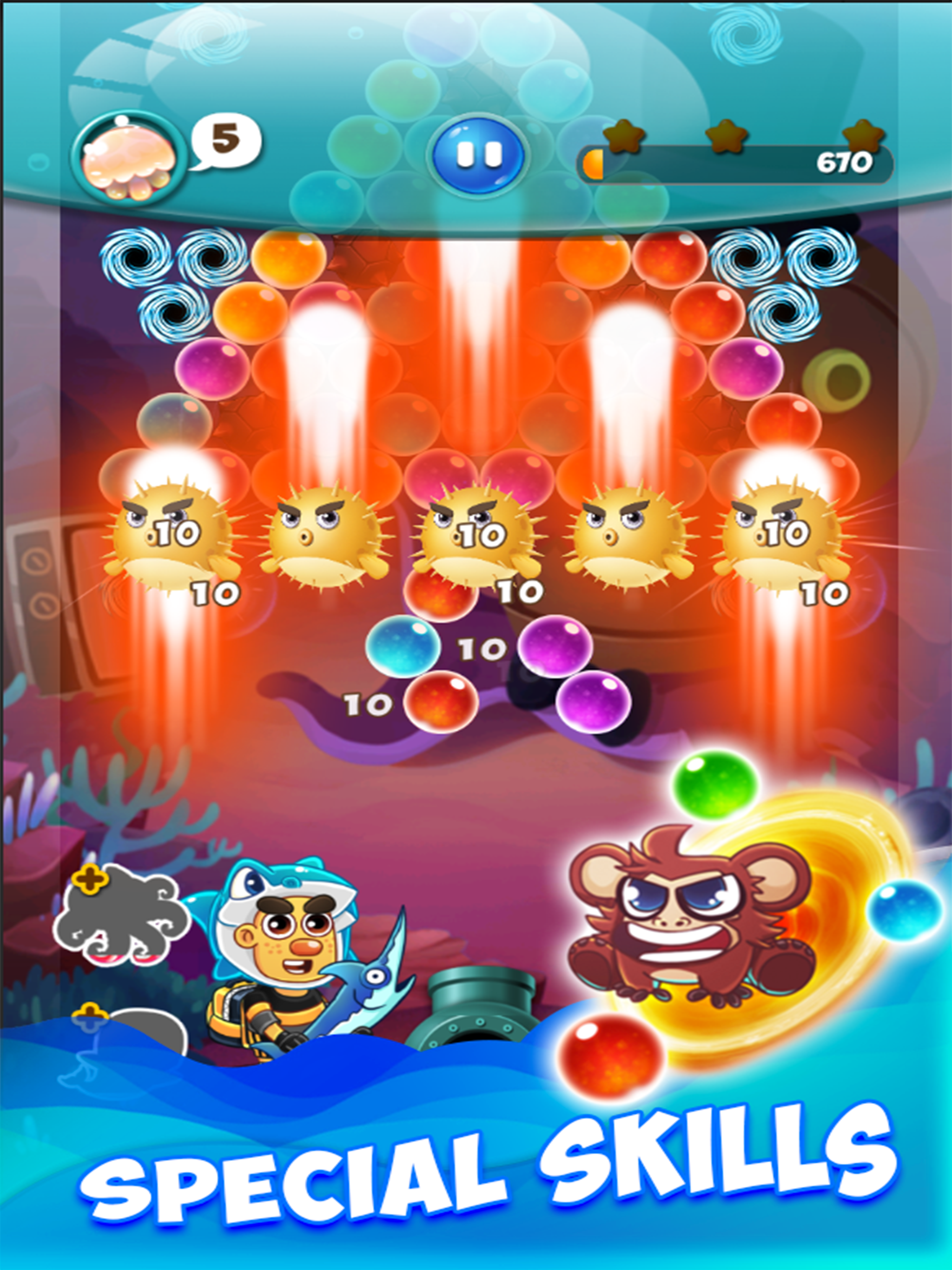 Jelly Bubble Pop! Ocean Recuse