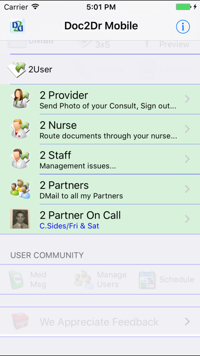 Doc2Dr Mobile Screenshot