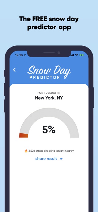 Screenshot of Snow Day Predictor - SDP