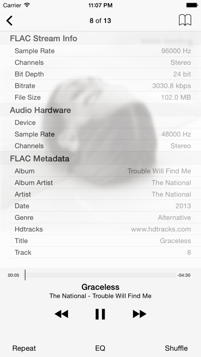 FLAC Player Screenshot