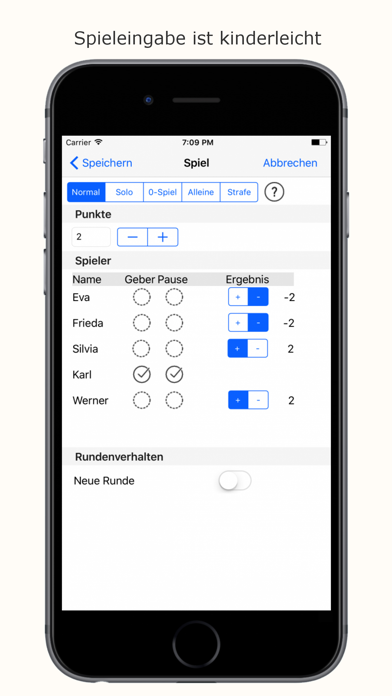 Doppelkopf Schreiber Screenshot