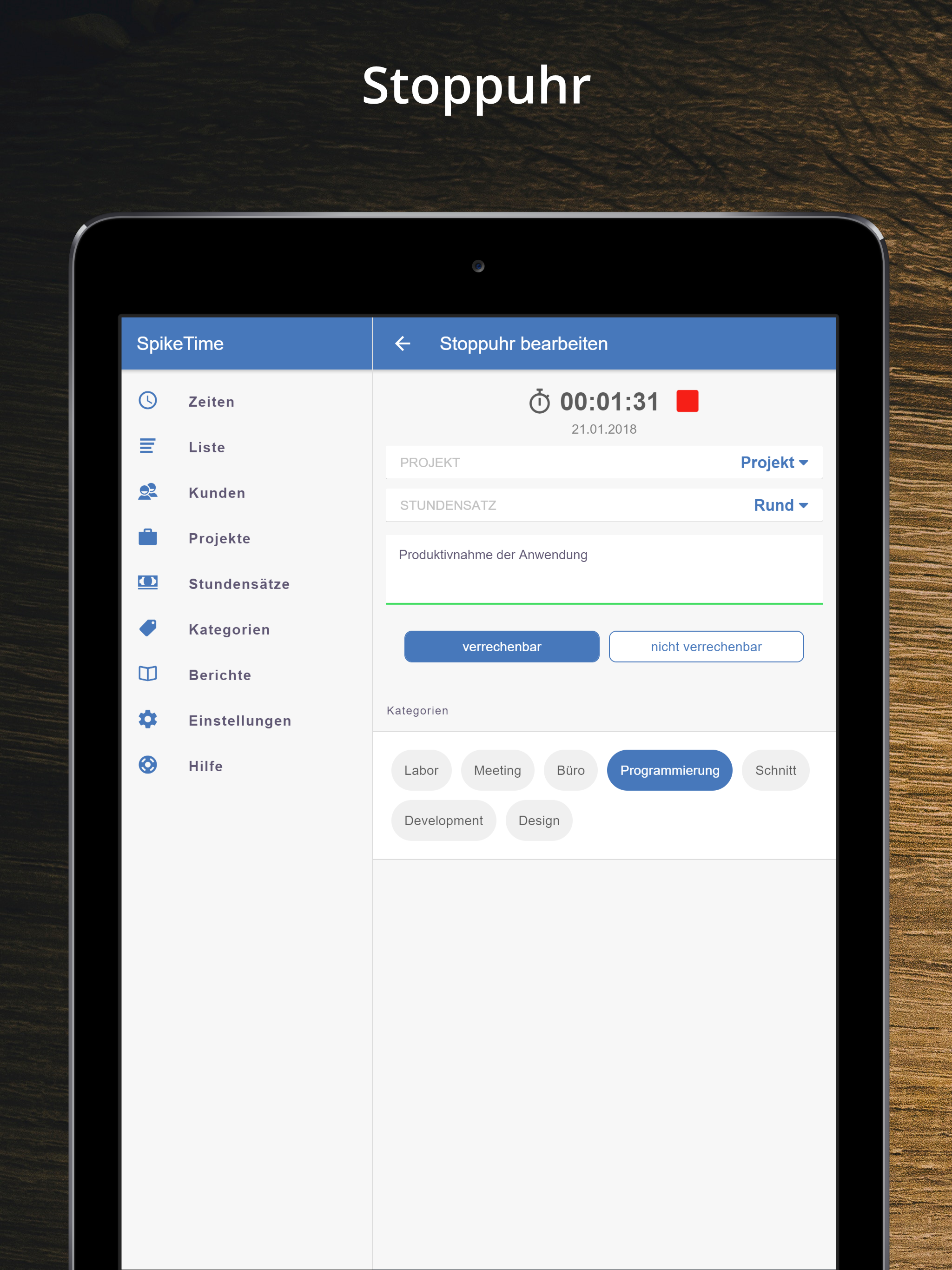 SpikeTime - Time Tracking
