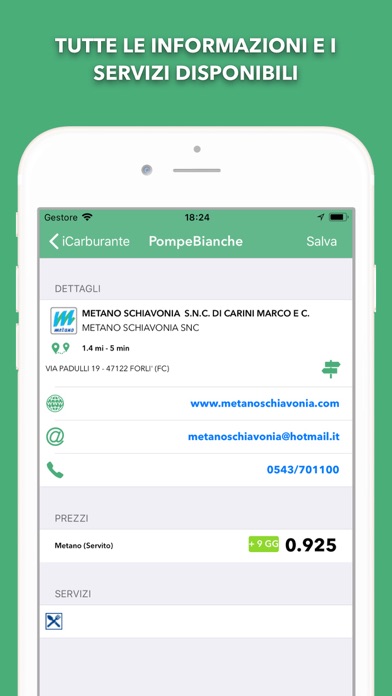 Screenshot #2 pour Prezzo Metano - Distributori