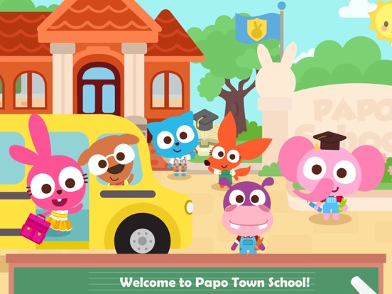 Papo Town: School iPad screenshot 4 - Education app