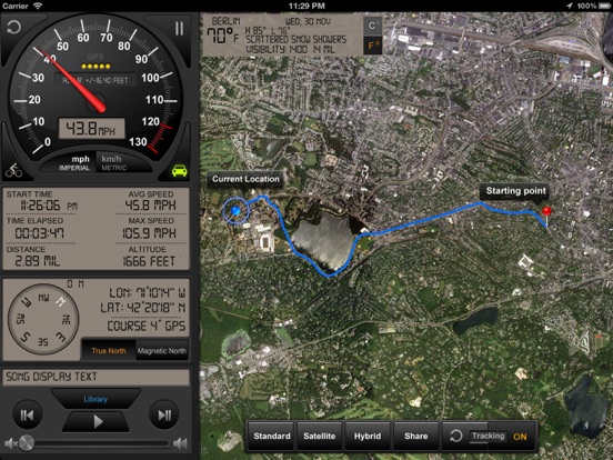 Screenshot #6 pour Speedometer GPS+