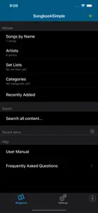 Songbook Simple screenshot #1 for iPhone