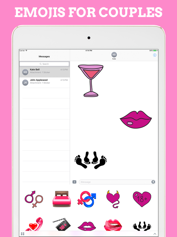 Screenshot #4 pour Dirty Emoji - Sexy Lips Chat