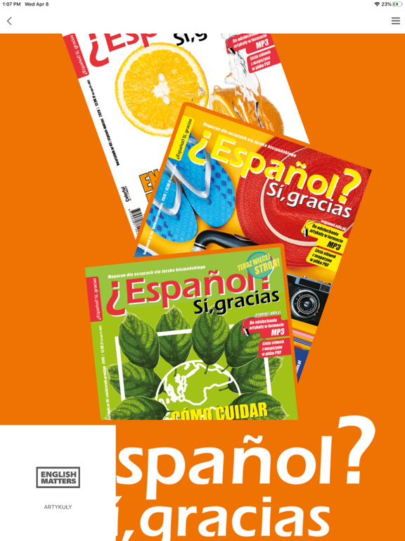 ¿Español? Sí, gracias